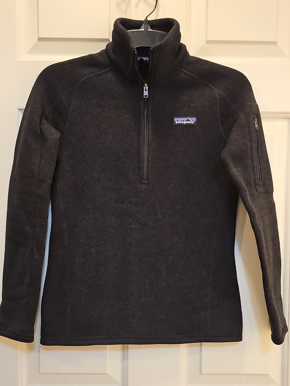 Patagonia Black Women's Better Sweater Size XXS Half-Zip Fleece Pullover